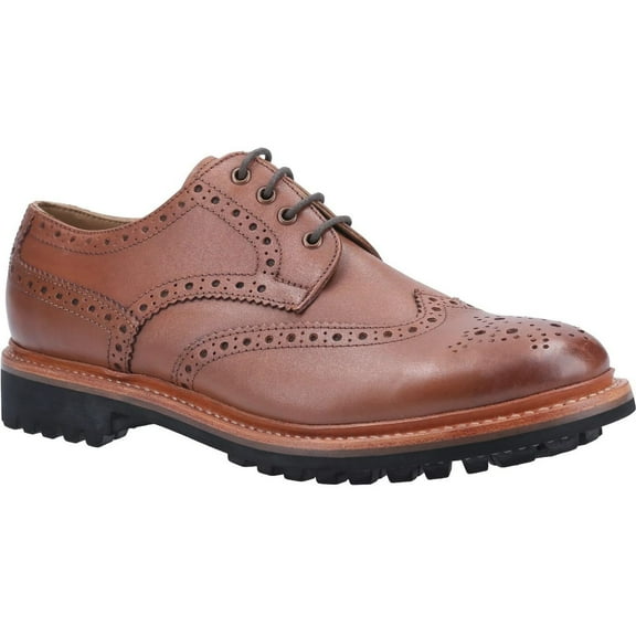 Cotswold Mens Quenington Commando Lace Up Dress Leather Shoe