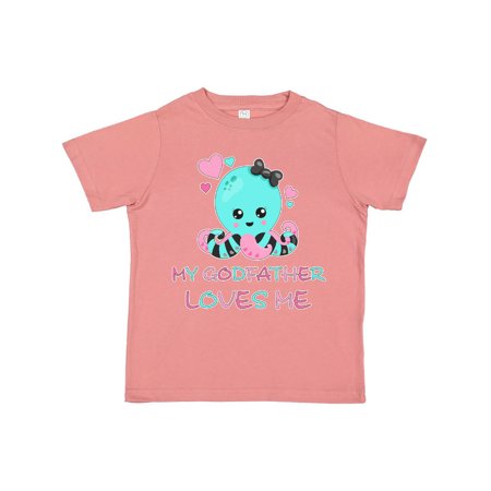 

Inktastic My Godfather Loves Me- cute octopus and hearts Gift Toddler Boy or Toddler Girl T-Shirt