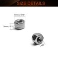 thumbnail image 2 of Mromax 100 Piezas M2 X 0,4 Mm Tuercas De Seguridad Hexagonales Con Inserción De Nailon Tuercas Autoblocantes Hexagonales De Acero Inoxidable 304 Acabado Brillante Para Sujetadores De Construcción Indu, 2 of 5
