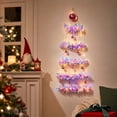thumbnail image 6 of Hanging Christmas Tree with Lights, Wall Hanging Christmas Decoration, Tinsel Christmas Tree Wall Decor for Small Spaces, Apartment Indoor Holiday Decoration, 6 of 6
