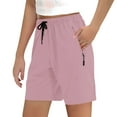 thumbnail image 1 of Girls Hiking Cargo Shorts Quick Dry Lightweight Summer Drawstring Athletic Shorts with Pockets Pink 13-14 Years, 1 of 8