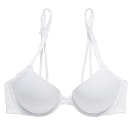 New Aerie American Eagle Real Happy Demi Push Up Bra, White (32C)