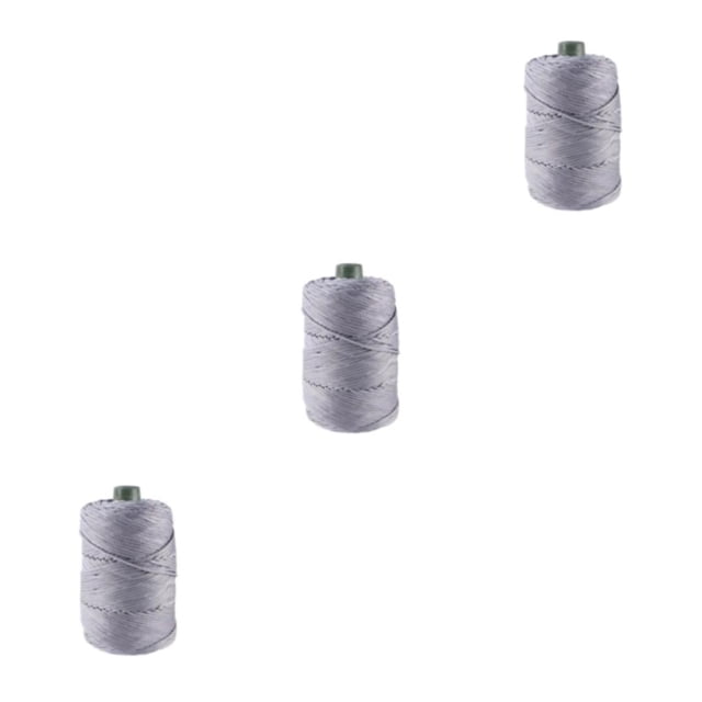 relayinert Breathable Thread For DIY Projects Wide Application And Soft Texture Exquisite Craft Crochet Yarn 05 Grey 3Set