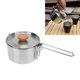 thumbnail image 4 of Olla Hirviendo Para Acampar, Acero Inoxidable 304 A Prueba De óxido, Fuerte Estabilidad Térmica, Portátil, Fácil Limpieza, Hervidor De Cocina Para Acampar Con Plegable, 4 of 7