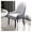 Gray, variant on Modern Mid-Century Dining Chairs Faux Leather Accent Armchair with Solid Wood Legs,Vanity Lounge Chairs Dining Room Chair for Kitchen Living Room