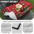 thumbnail image 5 of Yuyamidu Red Christmas Golf Cart Seat Cover for 2 Seats Santa Claus Club Car Seat Blanket with Front Pockets Golf Cart Accessories Decor Comfortable and Keeps Warm in Winter, 5 of 7