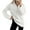 White, variant on Fall Winter Women Long Sleeve Half Zip Sweater Casual Knit Pullover