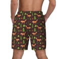 thumbnail image 2 of Lsque Mens Swim Trunks Fox In Forest Pattern - Bathing Suit Compression Liner - Beach Swim Shorts Swimwear - (S-3XL) - Stretch Quick Dry -XX-Large, 2 of 9