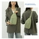 thumbnail image 5 of Bolsa de pecho simple verde, bolso cruzado de moda para hombres y mujeres, pequeña mochila deportiva fresca, bolso diagonal, 5 of 6