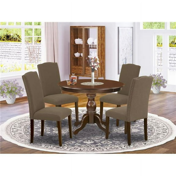 5 Piece Hartland Kitchen Table Set - Mahogany