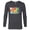 Charcoal Heather, variant on Marvel Deadpool Nerdy Thirty Living Forever in the 90s - Long Sleeve T-Shirt for Men - Customized-White