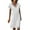 White, variant on Munlar Women's Cotton Linen Midi Dress Black Loose T Shirt Dress Summer Casual Short Sleeve Sundress