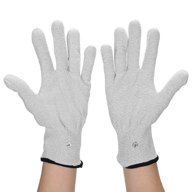 Guante de máquina TENS guante de electrodo suave y absorbente de resistencia para belleza cuidado saludable para dispositivo de máquina de masaje de electroterapia ANGGREK Otros