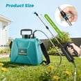 thumbnail image 6 of RELOIVE Battery Powered Sprayer, 2 Gallon Electric Garden Sprayer with 2.5Ah Battery, 4 Nozzles, 3 Adjustable Spray Modes, Water Pump Sprayers with Adjustable Shoulder Strap for Yard, Lawn and Garden, 6 of 10