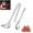 1 set, variant on Meatball Maker Tool, Stainless Steel Spoon with Oval Hole and Long Handle, Meat Ball Shaper for Beef, Fish, Shrimp Balls, Hot Pot and Kitchen Prep