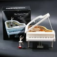 thumbnail image 2 of Black Rotating Eight-Tone Musical Box - Creative Educational Gift for Birthdays, Anniversaries & Parties, Ideal for Female Audience, Bulk Wholesale Available (Model 8098 - Without Dancing Girl), 2 of 5