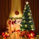 thumbnail image 1 of Árbol de Navidad artificial Costway 180 cm 230 puntas 389 luces LED blanco cálido, 1 of 4