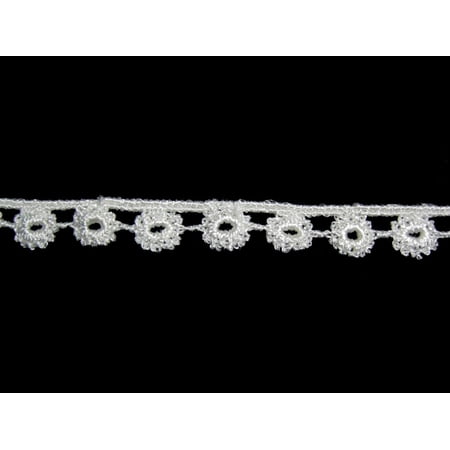 Lily 0.5" Ivory Dainty Floral Crafts Bridal Accessory Venice Lace Trim By Yard