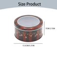 thumbnail image 5 of XKHHLH Christmas Cookie Tins with Window & Lid, Festive Cookie Tins for Gift Giving & Holiday Treats, Round Metal Nesting Containers, Snowflake Round Container, 5 of 5