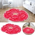 thumbnail image 2 of JHGoosa Heat Transfer 3D Shaped Flower Floor Mat Sofa Bedroom Living Room Carpet "C", 2 of 6