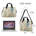 thumbnail image 3 of FORMRS 16" Laptop Bag Carrying Sleeve Case with Handle Travel Shoulder Briefcase, Colorful Wildflowers, 3 of 8
