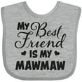 thumbnail image 3 of Inktastic My Best Friend is My Mawmaw with Hearts Boys or Girls Baby Bib, 3 of 4