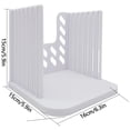 thumbnail image 2 of Bread Slicer,Adjustable Toast Slicer Toast Cutting Guide Folding Bread Toast Slicer(1PCS, White), 2 of 7