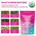 thumbnail image 2 of Pink Stork Organic Fertility Tea, Hormone Balancing, Menstrual Support, Raspberry, 15 Sachets, 2 of 8