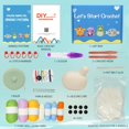 thumbnail image 4 of Beginner's Crochet Kit - 4 Adorable Push Pop Animals: Chubby Chick, Octopus, Frog, and Puffer Fish. Complete Knitting Set with Video Tutorials, Yarns, Hooks, and Accessories., 4 of 4