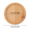 thumbnail image 2 of BELUPAI Environmentally Friendly Round Succulent Ceramic Flower Pot Bamboo Tray Creative Tabletop Tea Set Coaster, 2 of 17