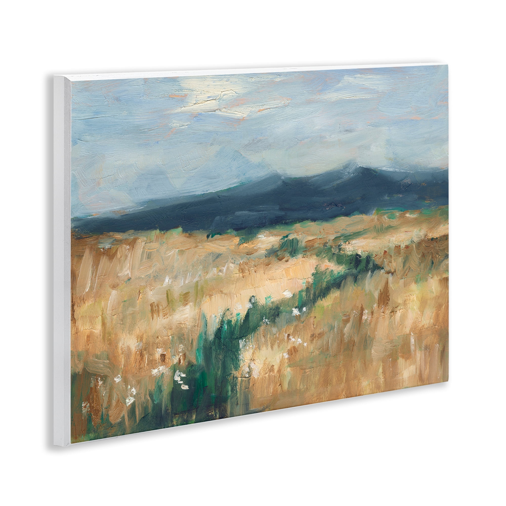 Stupell Industries Mountainous Trail Landscape Landscape Painting Unframed Art Print Wall Art, 14 x 11