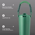 thumbnail image 3 of TAL Hudson 24oz Stainless Steel Water Bottle with Paracord Handle, Green, 3 of 9
