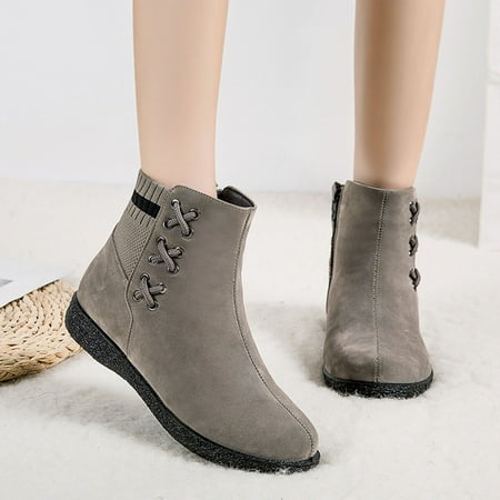 

Fall Decorations Clearance Juebong Thick-Soled Plus Velvet Short Snow Boots Warm Plus Size Casual Women s Boots