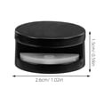 thumbnail image 2 of ETHZZLE 8Pcs Zinc Alloy Black Glass Shelf Support Clips Sturdy Mirror Mounting Hardware, 2 of 6