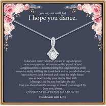 Alluring Beauty Necklace Graduation Gift for Daughter Mom and Dad, College Graduation Gifts for Her, Graduation Gifts for Daughter, Graduation Necklaces for Women with Message Card and Gift Box