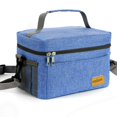 thumbnail image 1 of Bolsa de almuerzo ONFAON con aislamiento, 27 x 17 x 17 cm, a prueba de fugas, azul, 1 of 1