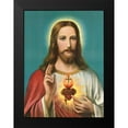 thumbnail image 2 of Anonymous 19x24 Black Modern Framed Museum Art Print Titled - HL. HERZ JESU, 2 of 5