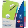 thumbnail image 1 of Avery 23180 Big Tab Write Erase Divider 5 tabs - 1 Each, 1 of 1