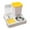 Yellow#5, variant on Automatic Pet Food and Water Dispenser with Large Capacity, Dry Wet Separation Design, 10-Day Supply for Dogs Cats Rabbits, 27x25x21cm