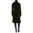 thumbnail image 2 of Tahari womens  Elliot Wool-Blend Wrap Coat, XL, Black, 2 of 3