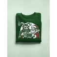 thumbnail image 3 of Krampus Santa Beer Naughty Christmas Tee Women's Sweatshirt, 3 of 4