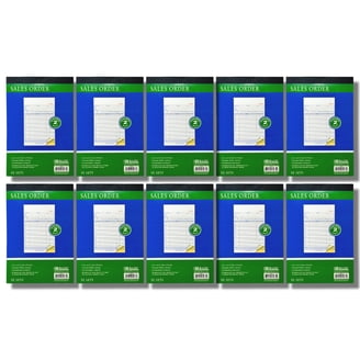 3-Pack Sales Order Receipt Books - Carbonless Duplicate, 5 5/8" X 3 3/4", 50 Sets Per Book