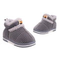thumbnail image 3 of Otqutp Baby Home Shoes Childrens Shoes Winter Thick Furry Shoes Flat Heel Casual Home Cotton Shoes Cartoon Animal Snow Boots 2-10 Years(Grey,2-2.5 Years), 3 of 5