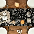thumbnail image 3 of Sm:)e Vintage Black Pumpkin Fall Table Runner 13x72 Inch, Decorative Autumn Harvest for Kitchen Dining Home Party Decorations, 3 of 7