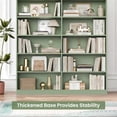 thumbnail image 4 of Hiphuta 84" Tall Double Wide 7-Tier Bookcase with 14 Cubes, Large Open Bookcase for Home Office and Living Room, Freestanding Display Book Shelves, Green, 4 of 10
