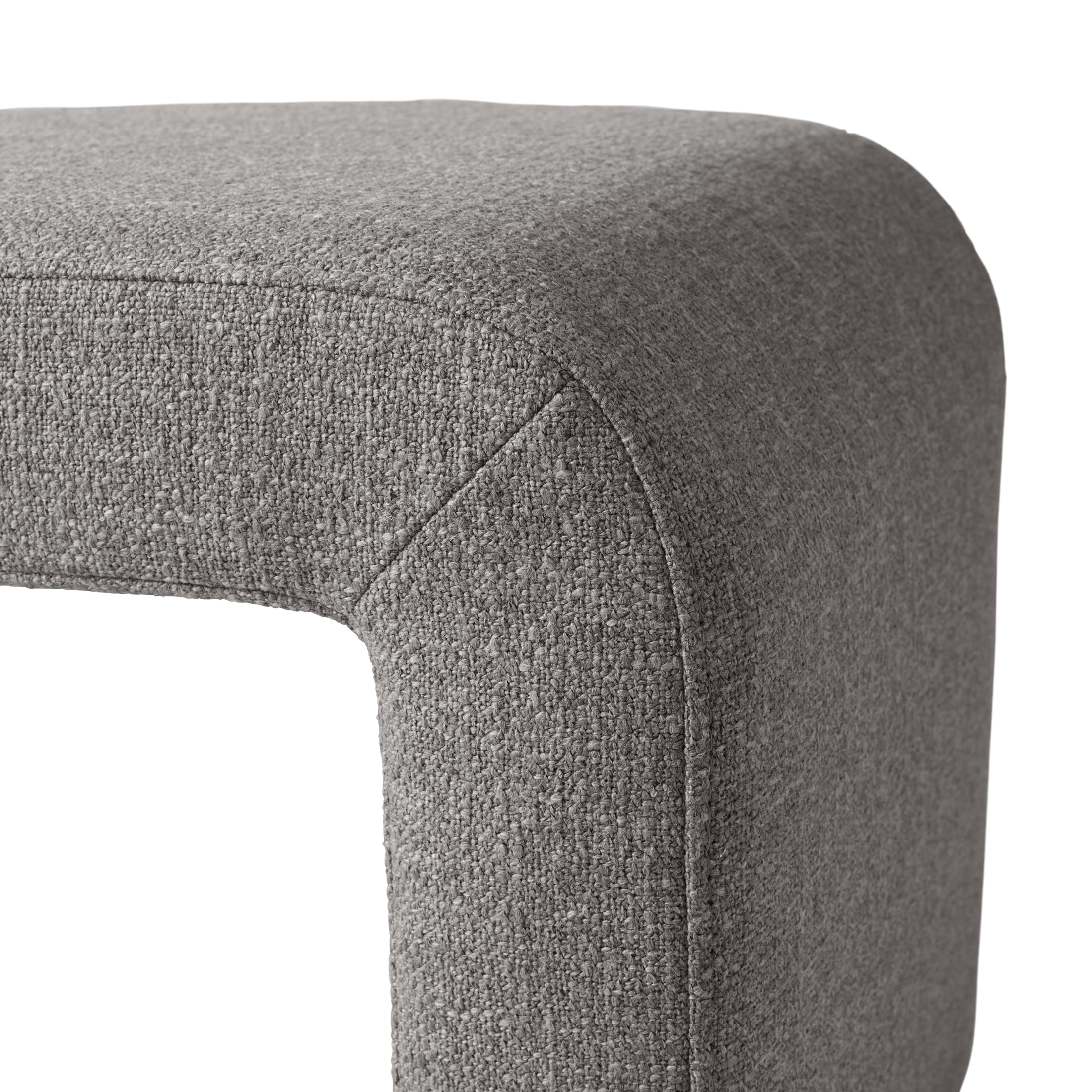 Better Homes & Gardens Juliet Waterfall Boucle Ottoman, Truffle Brown