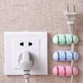 thumbnail image 6 of COM1950s Desk Cable Management Cord Organizer, 2 Pcs Cord Holder Cable Clips, Cable Management Clips, Ideal Cable Organizer Wire Keeper for Desk,Nightstand,Phone Charger,Computer,Home,Office,Car, 6 of 9