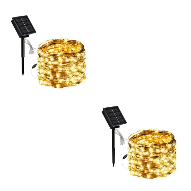Moyic 100 / 200LED Energía solar Impermeable Jardín de hadas Luces Cadena Fiesta al aire libre Decoración Type2 NO2 Moyic CBP168758