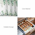 thumbnail image 6 of Placemats Set of 6, Green Eucalyptus Leaves Woven Placemat, Linen Place Mats for Kitchen/Dining Tables, Summer Botanical Daisy Floral Washable Table Mats for Party, 6 of 8