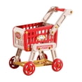 thumbnail image 1 of Carrito de compras de juguete Juego de rol Juego de simulación Educativo Creativo Simulación Comestibles rojo, 1 of 9